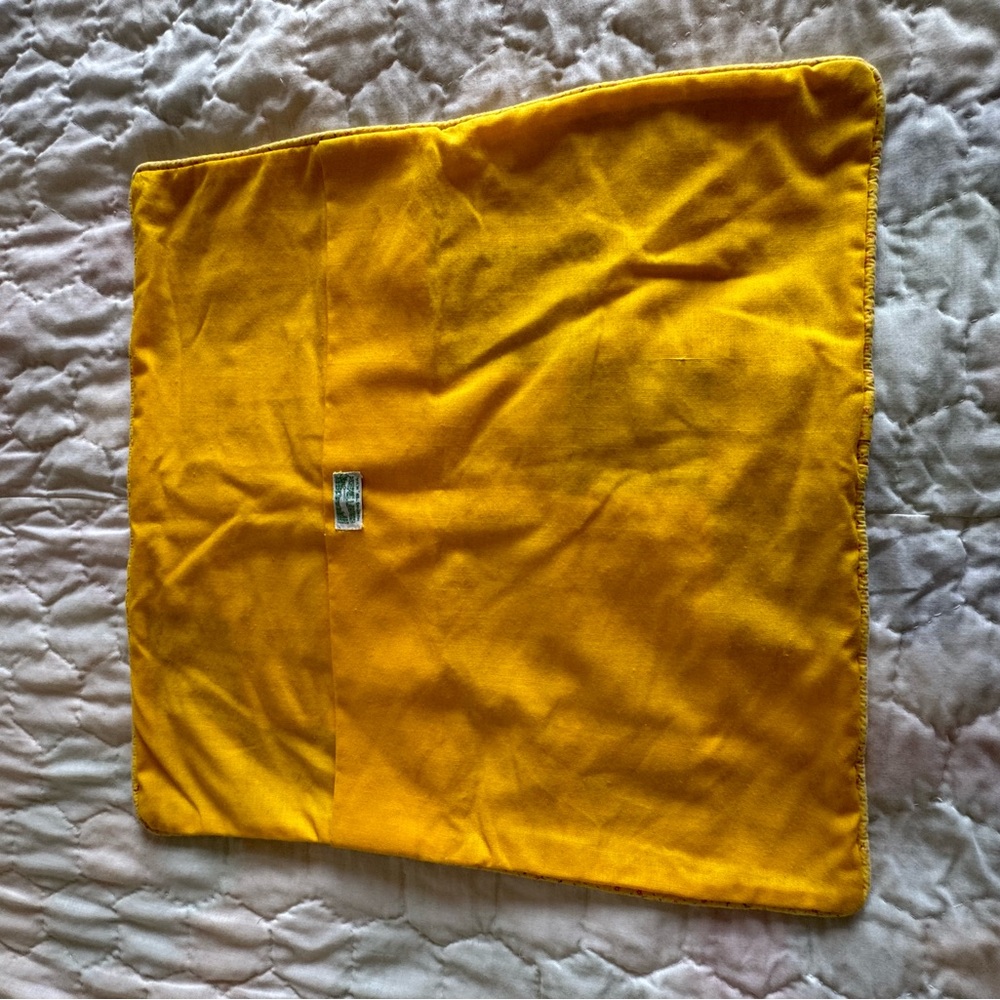 Vintage 1980s Patchwork Pillow Cover 17”x17” - Picture 3 of 5